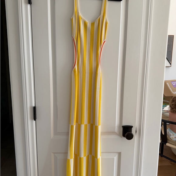 SOLID & STRIPED Dresses & Skirts - SOLID & STRIPED Yellow, White and Pink Striped Maxi Dress